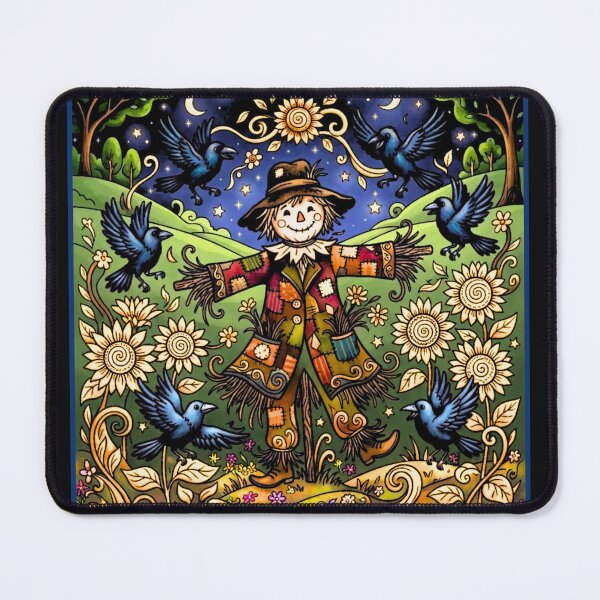 Item preview, Whimsical Scarecrow and Starry Autumn Night designed and sold by ScenicRoute66.