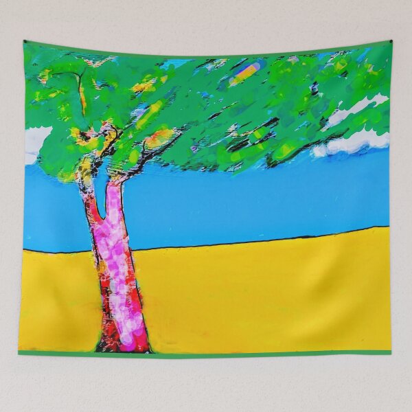 Item preview, Red tree landscape No. 1 designed and sold by Carol Ames .