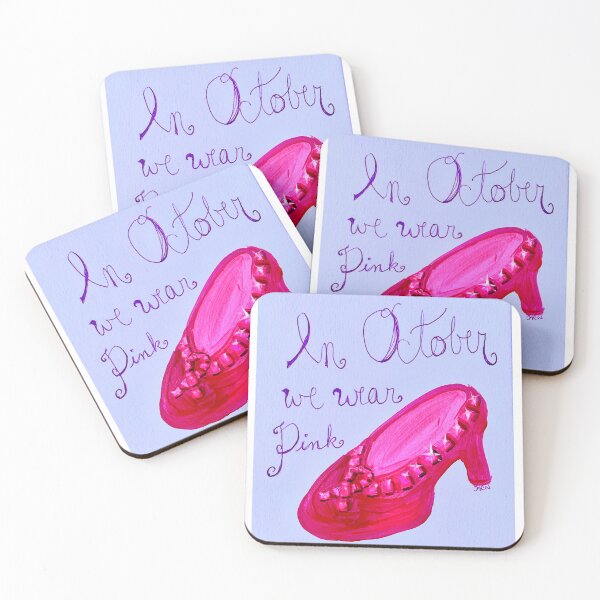 Item preview, In October We Wear Pink Ruby Slippers designed and sold by ArtwithaFriend.