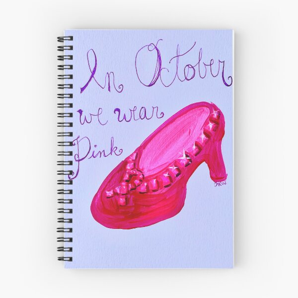 Item preview, In October We Wear Pink Ruby Slippers designed and sold by ArtwithaFriend.