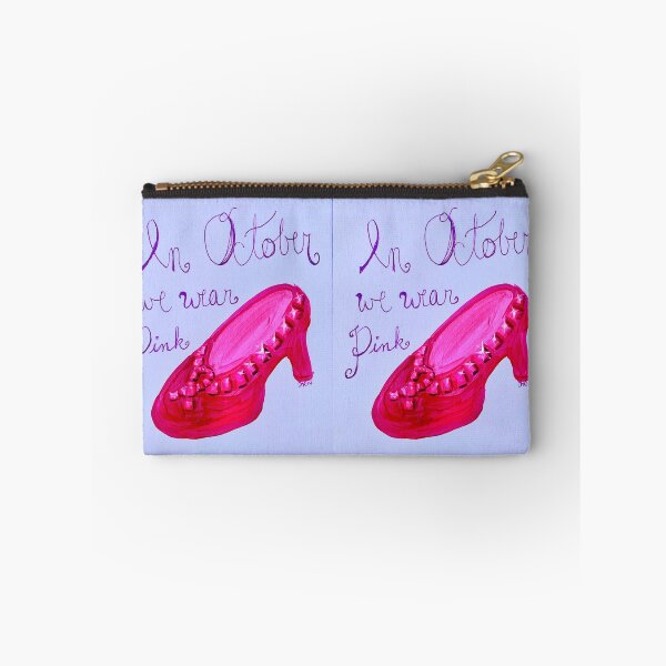 Item preview, In October We Wear Pink Ruby Slippers designed and sold by ArtwithaFriend.