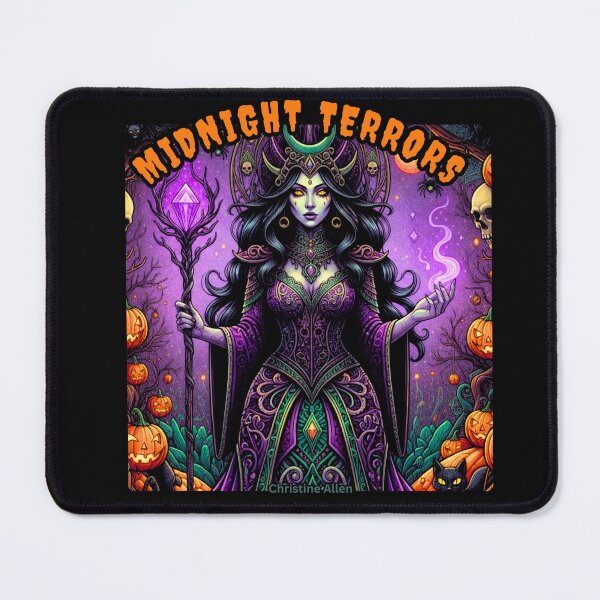 Item preview, Midnight Terrors Adult Halloween Coloring Book Cover designed and sold by ScenicRoute66.
