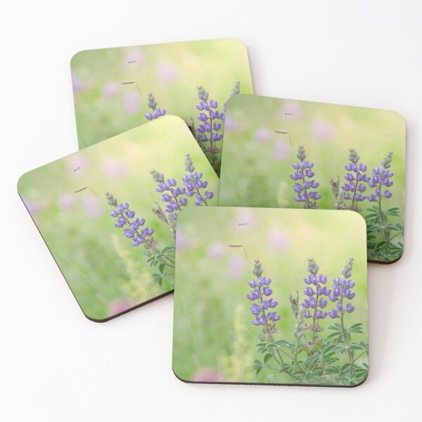 Item preview, Blooming lupine in a spring meadow designed and sold by Laurenvschijnd.