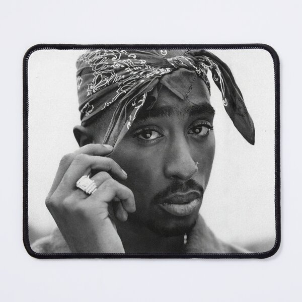 Item preview, Tupac Shakur Black & White Portrait designed and sold by seLaleeeNamha.