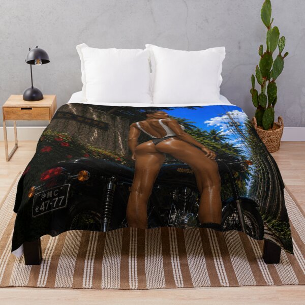 Item preview, Tropical Rider | Anime Motorcycle Girl Art designed and sold by TedKentPhoto.