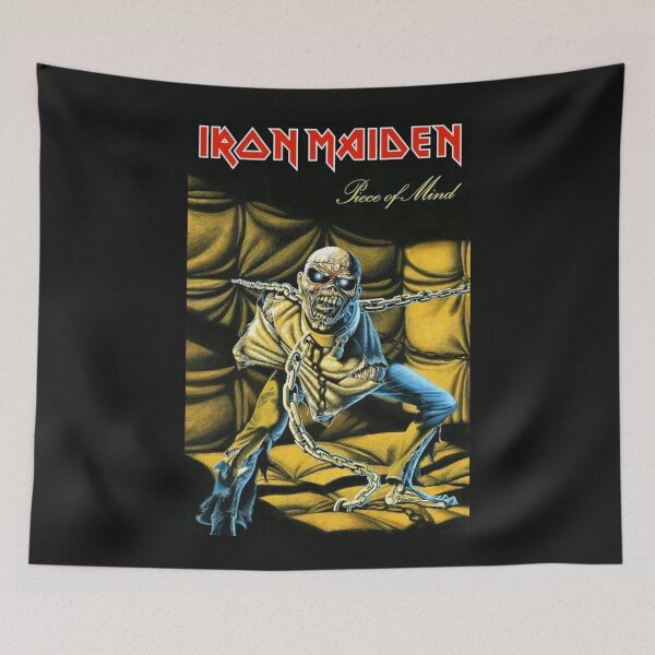 Item preview, Piece Of Mind Skull Metal Band Poster designed and sold by samelgogu0.