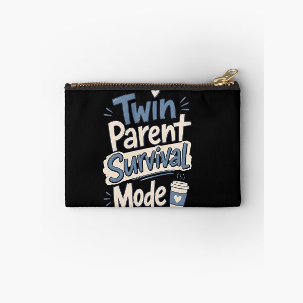 Item preview, Twin Parent Survival Mode Coffee Humor Design designed and sold by CalmDownZone ⭐️⭐️⭐️⭐️⭐️.