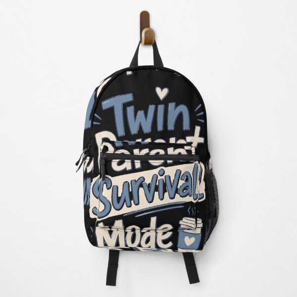 Item preview, Twin Parent Survival Mode Coffee Humor Design designed and sold by CalmDownZone ⭐️⭐️⭐️⭐️⭐️.