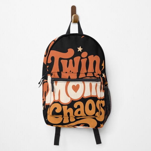 Item preview, Twin Mom Chaos Retro Groovy Typography Design designed and sold by CalmDownZone ⭐️⭐️⭐️⭐️⭐️.