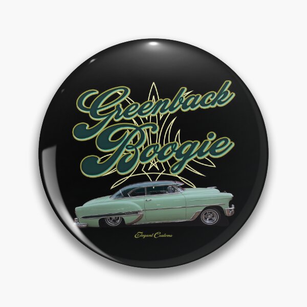 Item preview, 1953 Bel Air Greenback Boogie w text - Lowrider, Kustom, Hot Rod, Muscle Car designed and sold by Elegant Customs.