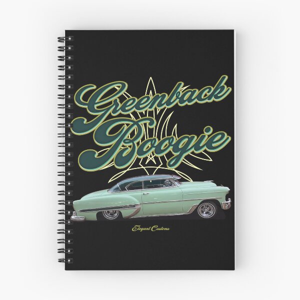 Item preview, 1953 Bel Air Greenback Boogie w text - Lowrider, Kustom, Hot Rod, Muscle Car designed and sold by Elegant Customs.