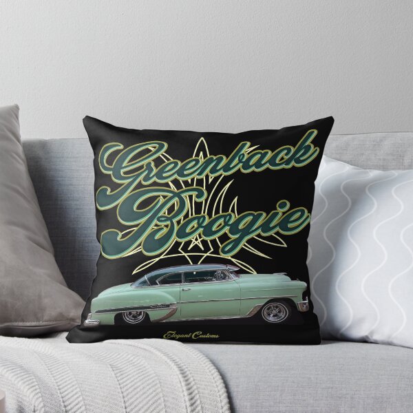 Aperçu de l'œuvre Bel Air Greenback Boogie de 1953 avec texte - Lowrider, Kustom, Hot Rod, Muscle Car créée et vendue par Elegant Customs.
