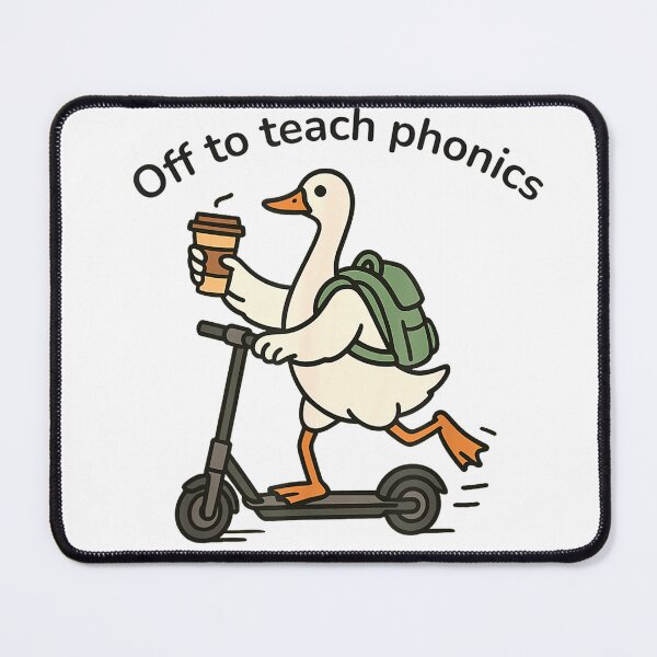 Item preview, Off to Teach Phonics Cute Silly Goose Funny Reading Teacher T-Shirt designed and sold by i-m-p-e-x.