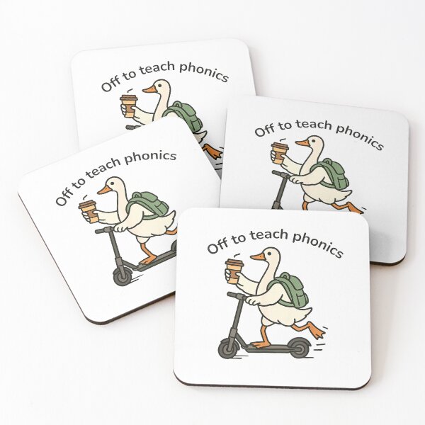 Item preview, Off to Teach Phonics Cute Silly Goose Funny Reading Teacher T-Shirt designed and sold by i-m-p-e-x.