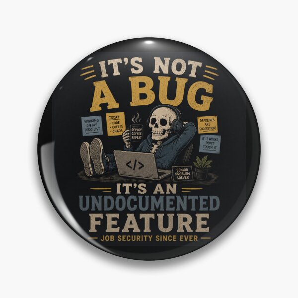 Item preview, It's An Undocumented Feature Skeleton Developer designed and sold by MotionBanana Art.