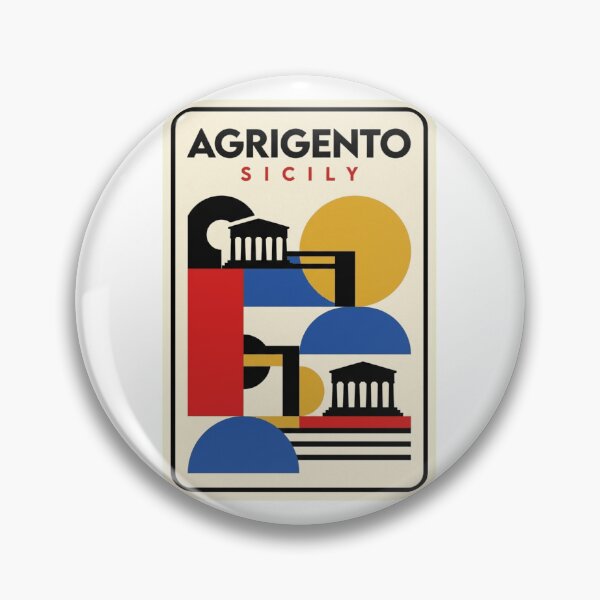 Item preview, Retro Agrigento Bauhaus Geometric Skyline designed and sold by k3rstman1.