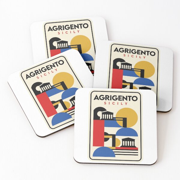 Item preview, Retro Agrigento Bauhaus Geometric Skyline designed and sold by k3rstman1.