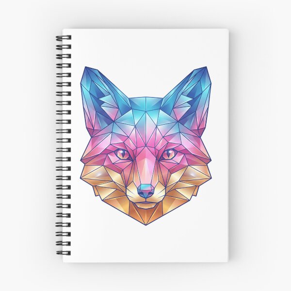 Item preview, Colorful Geometric Fox - Low Poly Art designed and sold by larbimalki.