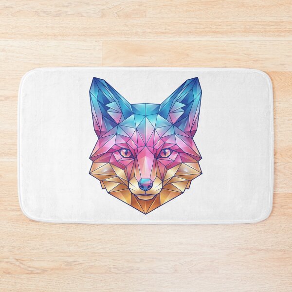 Item preview, Colorful Geometric Fox - Low Poly Art designed and sold by larbimalki.