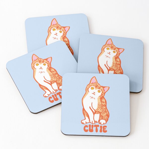Item preview, Cutie white and orange cat doodle designed and sold by Konopikyu.
