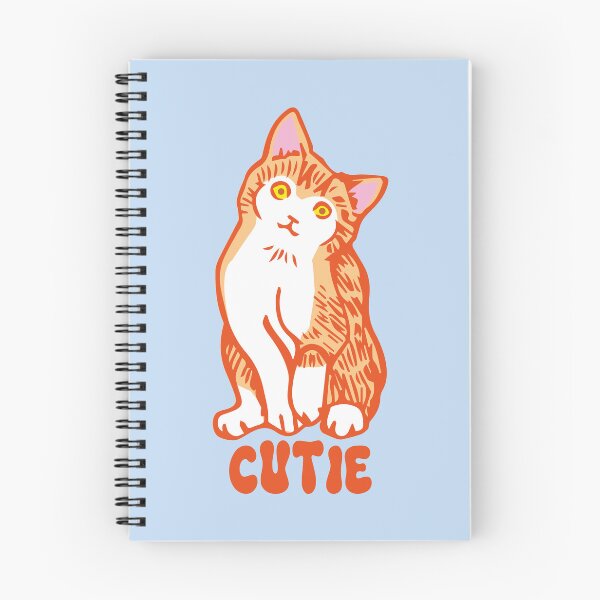 Item preview, Cutie white and orange cat doodle designed and sold by Konopikyu.