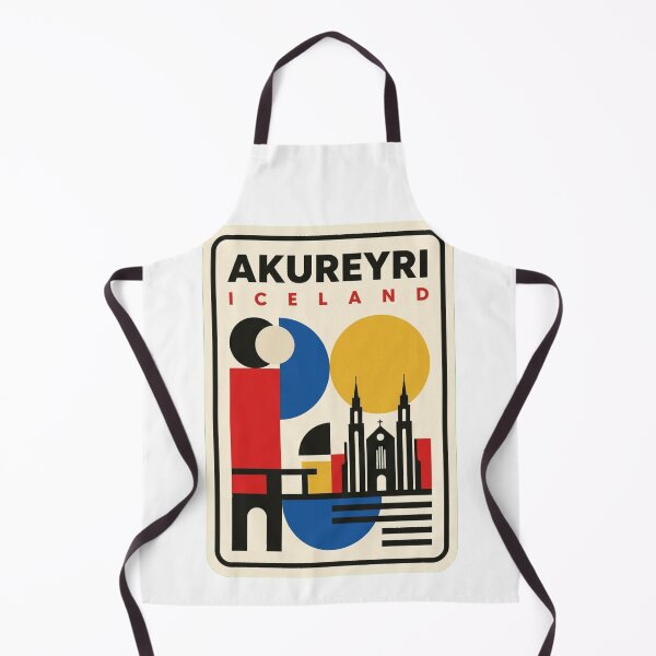 Item preview, Retro Akureyri Bauhaus Geometric Skyline designed and sold by k3rstman1.