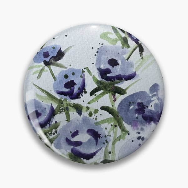 Item preview, Purple Watercolour Loose Florals designed and sold by LakeArtWorks.