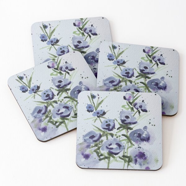 Item preview, Purple Watercolour Loose Florals designed and sold by LakeArtWorks.