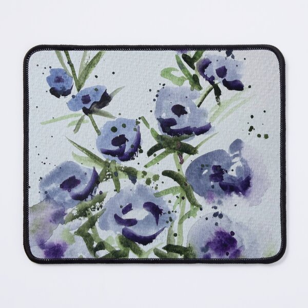 Item preview, Purple Watercolour Loose Florals designed and sold by LakeArtWorks.