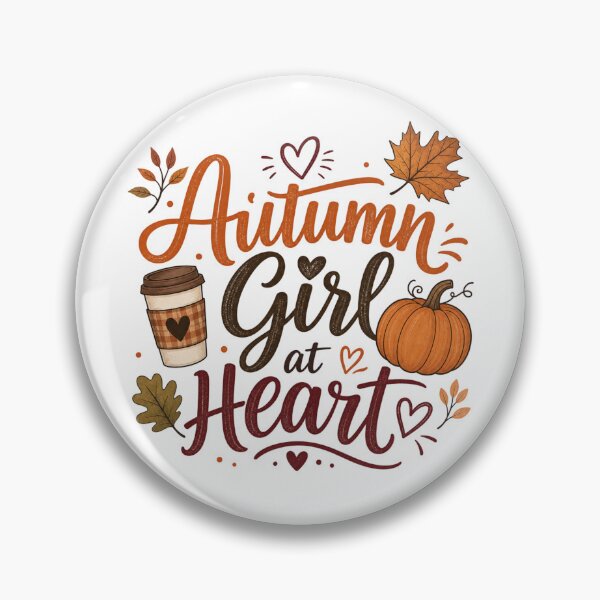 Item preview, Autumn Girl at Heart | Cute Fall Design for Women | Cozy Autumn Gift designed and sold by PrintSparkDesigns.