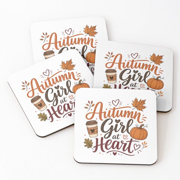 Item preview, Autumn Girl at Heart | Cute Fall Design for Women | Cozy Autumn Gift designed and sold by PrintSparkDesigns.