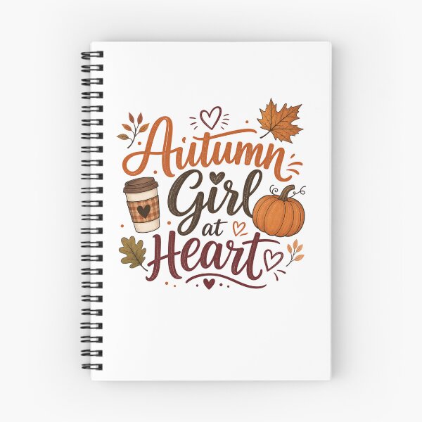 Item preview, Autumn Girl at Heart | Cute Fall Design for Women | Cozy Autumn Gift designed and sold by PrintSparkDesigns.