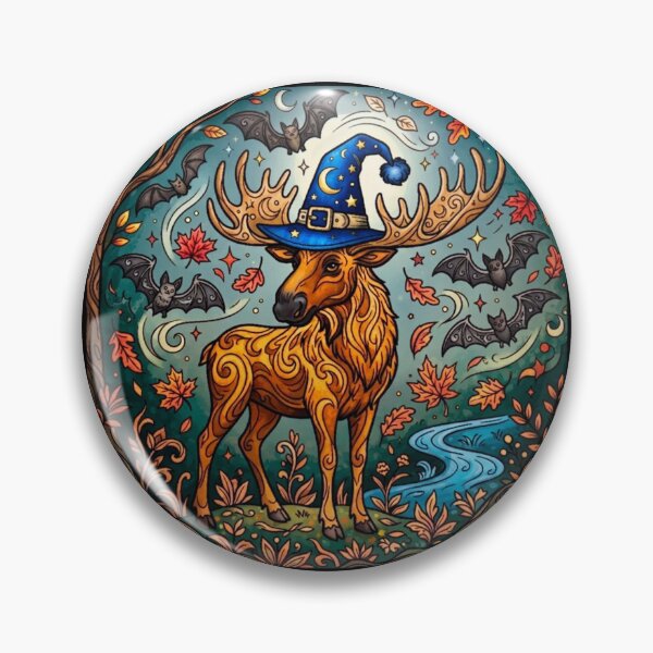 Item preview, The Great Wizard Moose Of Halloween designed and sold by ScenicRoute66.