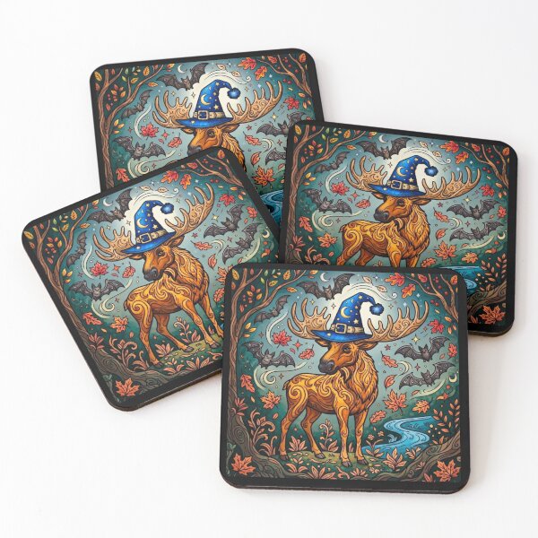 Item preview, The Great Wizard Moose Of Halloween designed and sold by ScenicRoute66.