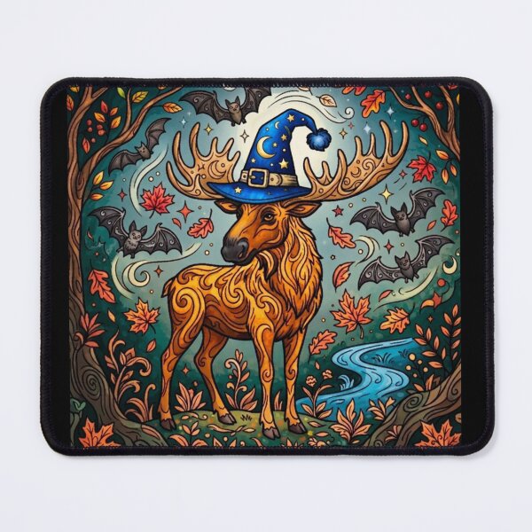 Item preview, The Great Wizard Moose Of Halloween designed and sold by ScenicRoute66.