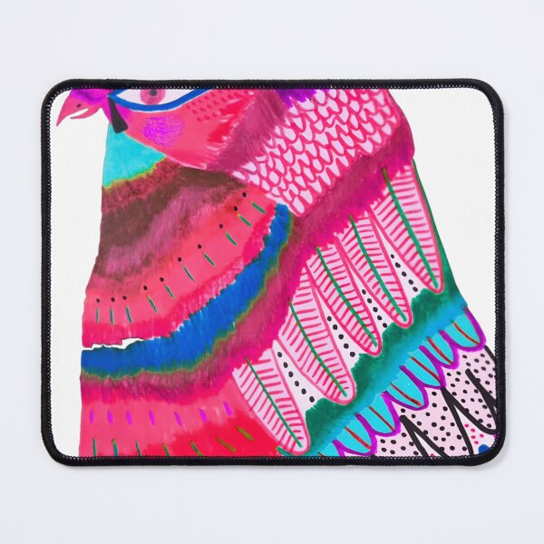 Item preview, Vibrant Pink Bird Folk Art Illustration designed and sold by warrrsx.
