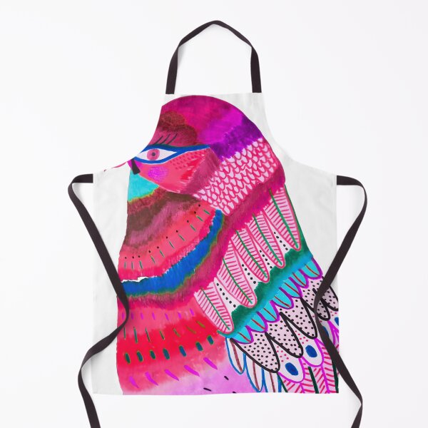 Item preview, Vibrant Pink Bird Folk Art Illustration designed and sold by warrrsx.