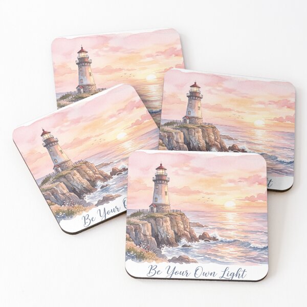 Item preview, Watercolor Lighthouse - Be Your Own Light designed and sold by larbimalki.