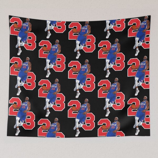Item preview, Lebron James Philadelphia 76Ers designed and sold by VioArtCreations.
