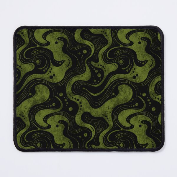 Item preview, Moss Green and Black Abstract Seamless Pattern designed and sold by optimusprime39.