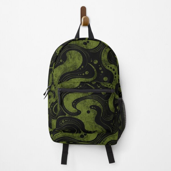 Item preview, Moss Green and Black Abstract Seamless Pattern designed and sold by optimusprime39.