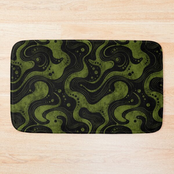 Item preview, Moss Green and Black Abstract Seamless Pattern designed and sold by optimusprime39.