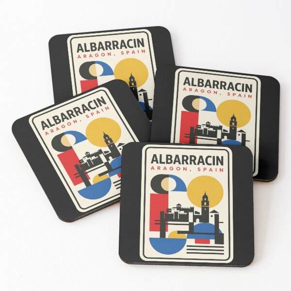 Item preview, Retro Albarracin Bauhaus Geometric Skyline designed and sold by k3rstman1.