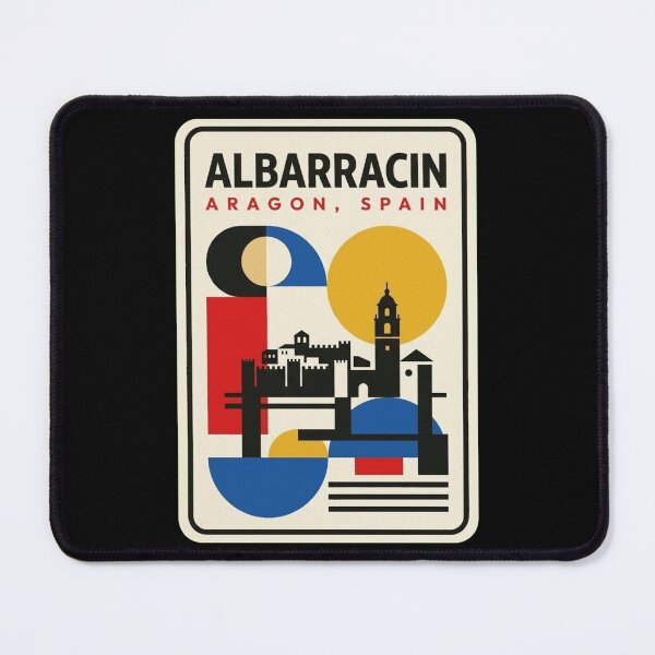 Item preview, Retro Albarracin Bauhaus Geometric Skyline designed and sold by k3rstman1.