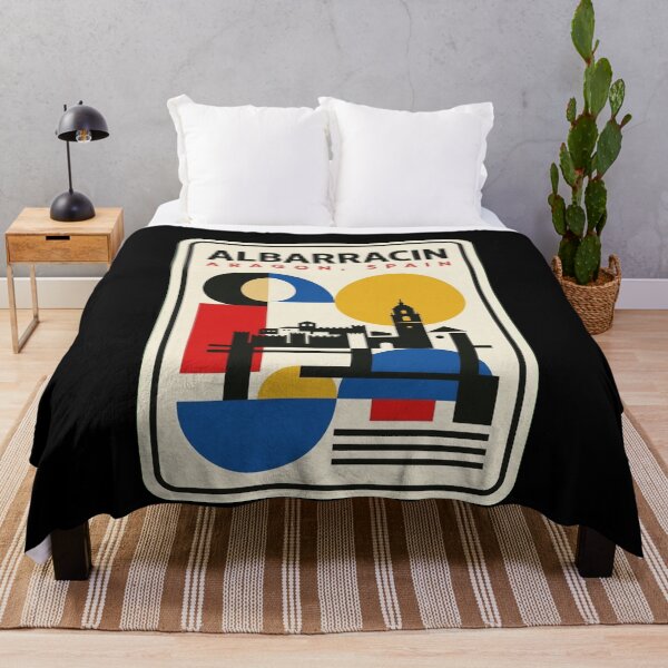 Item preview, Retro Albarracin Bauhaus Geometric Skyline designed and sold by k3rstman1.