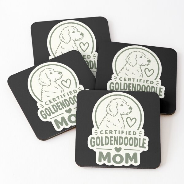 Item preview, Certified Goldendoodle Mom Minimalist Heart Design designed and sold by CalmDownZone ⭐️⭐️⭐️⭐️⭐️.