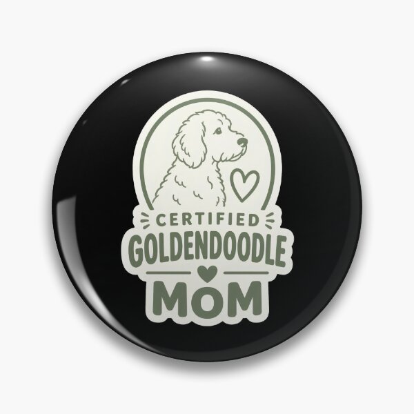 Item preview, Certified Goldendoodle Mom Minimalist Heart Design designed and sold by CalmDownZone ⭐️⭐️⭐️⭐️⭐️.
