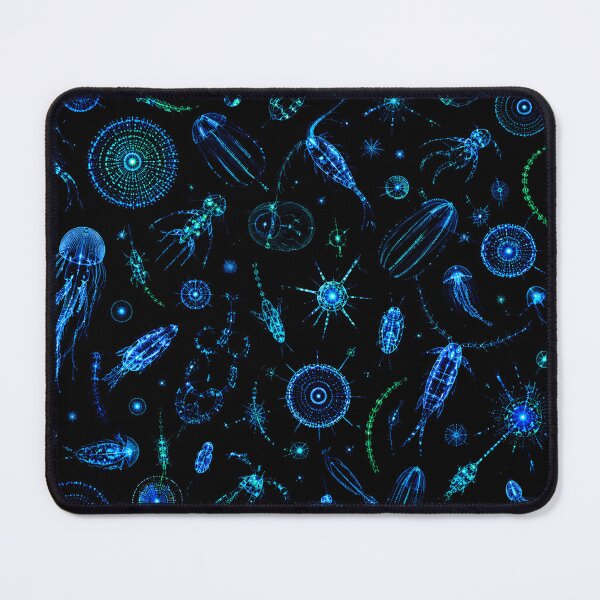 Item preview, Bioluminescent Plankton Pattern | Glowing Ocean Microbiology designed and sold by Extravanganzza.