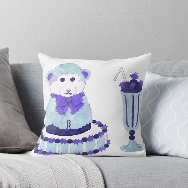 Item preview, Cute Vintage Lamb Cake and Milkshake Illustration designed and sold by warrrsx.