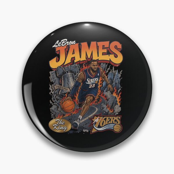 Item preview, Lebron James Philadelphia 76Ers The King 76Ers designed and sold by VioArtCreations.